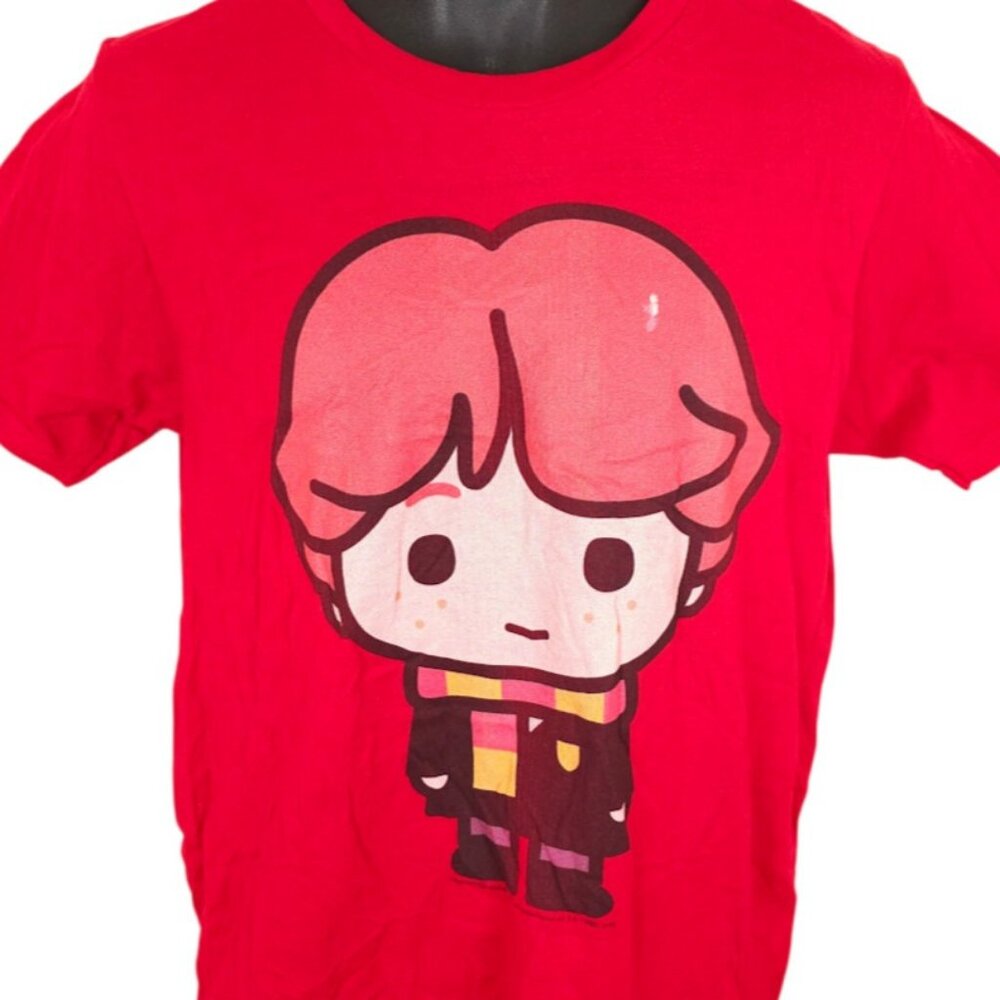 Harry Potter T Shirt Mens Size Medium Red Ron Weasley Kawaii Cutie Cartoon